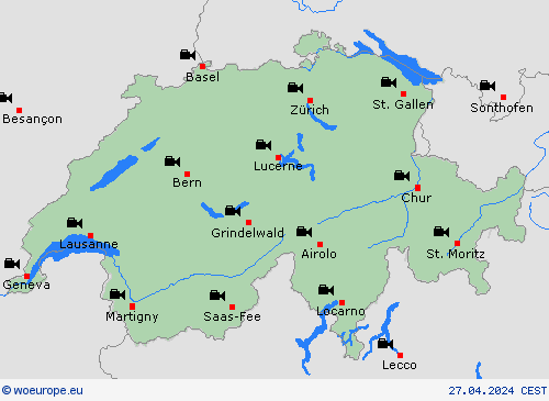 webcam Switzerland Europe Forecast maps