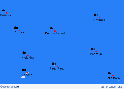 webcam Kiribati Oceania Forecast maps