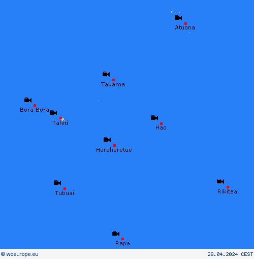 webcam French Polynesia Oceania Forecast maps