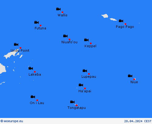 webcam Tonga Islands Oceania Forecast maps