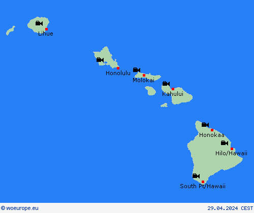 webcam Hawaii North America Forecast maps