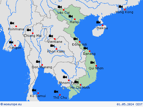 webcam Vietnam Asia Forecast maps