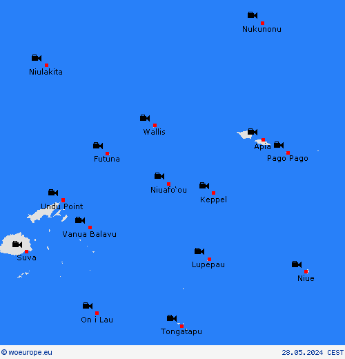 webcam Futuna and Wallis Oceania Forecast maps