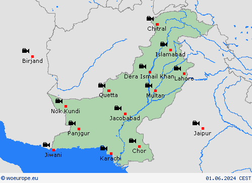 webcam Pakistan Asia Forecast maps