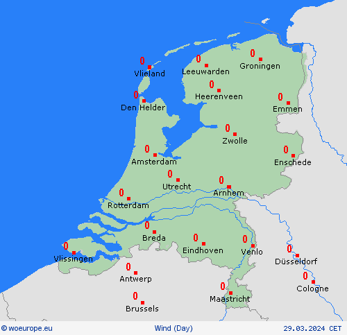 wind Netherlands Europe Forecast maps