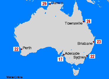 Australia Sea Temperature Maps