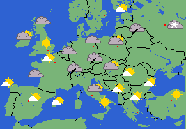 Current weather Europe