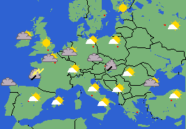 Current weather Europe